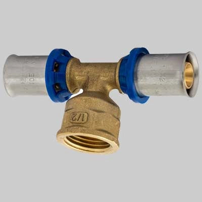RACCORDO A TEE FEMMINA APE PRESS  32 x 1 x 32     APE RACCORDERIE