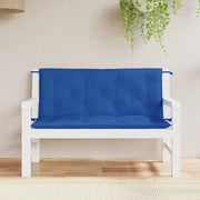 Cuscini per Panca 2 pz-Set di 2 Cuscini per panchina Blu 120x50x7 cm in Tessuto Oxford