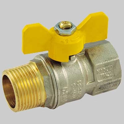 VALVOLA SFERA GAS M/F FARFALLA ALLUMINIO  1 MOP5     TIEMME