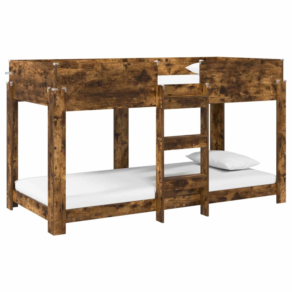 Letto a Castello per Bambini Rovere fumé 100 x 200 cm