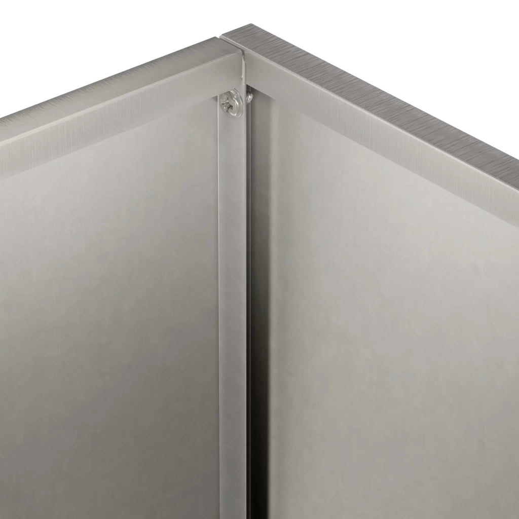 Vaso da giardino 2 pz Argento 40 x 20 x 50 cm Acciaio Inox 8005423