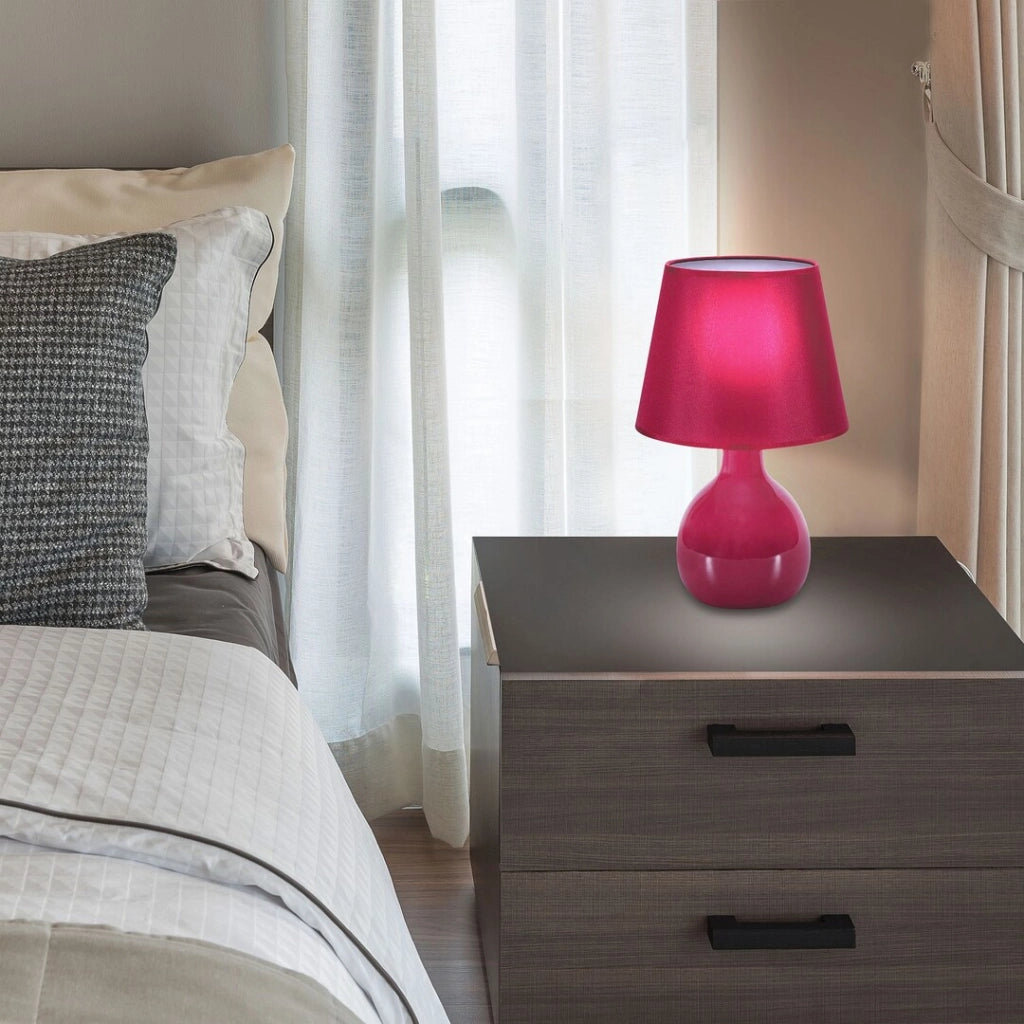 Lampada da tavolo Ingrid bordeaux E14 Rabalux 4478