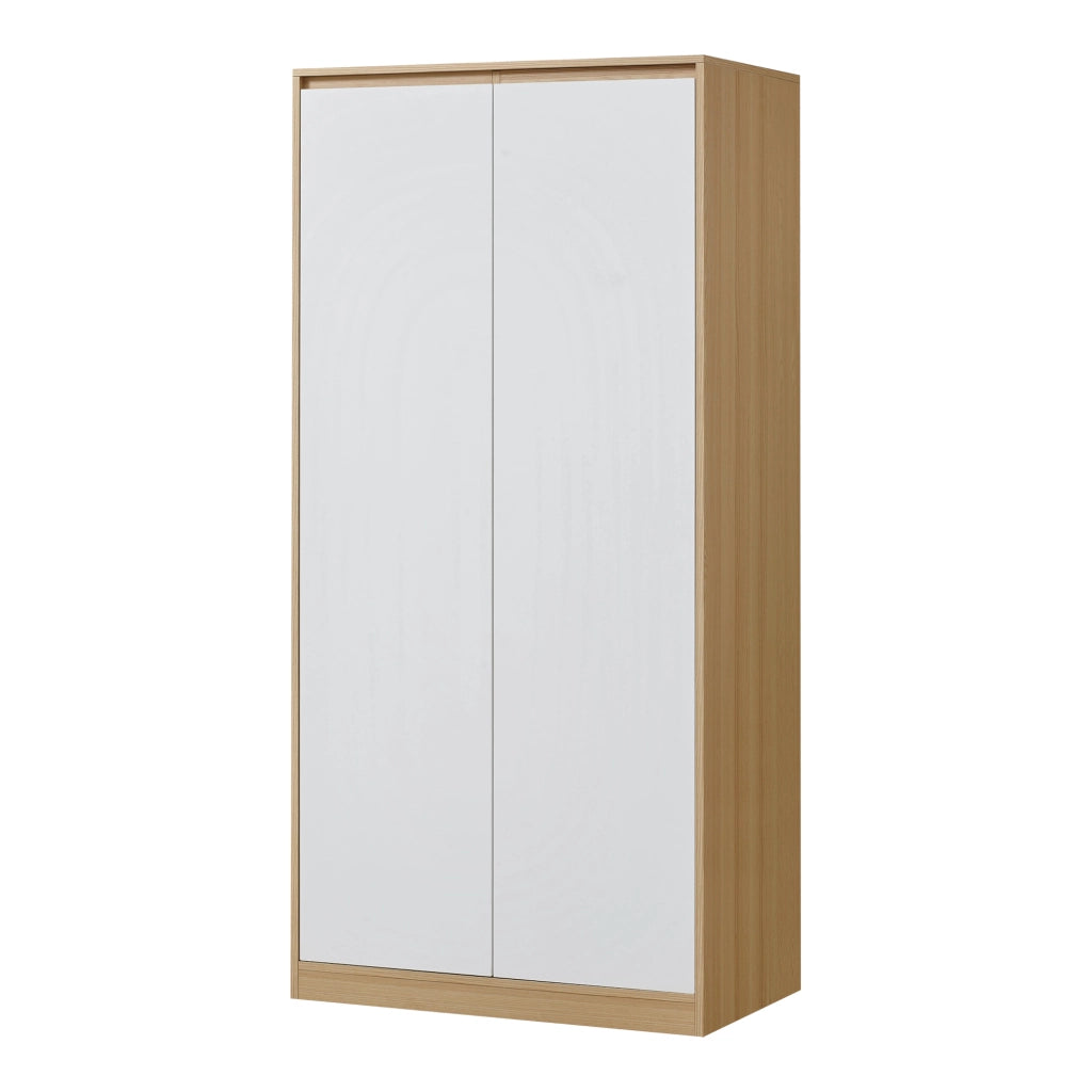 Armadio Guardaroba Bastheim 176 x 80 x 52 cm Effetto Rovere [en.casa]