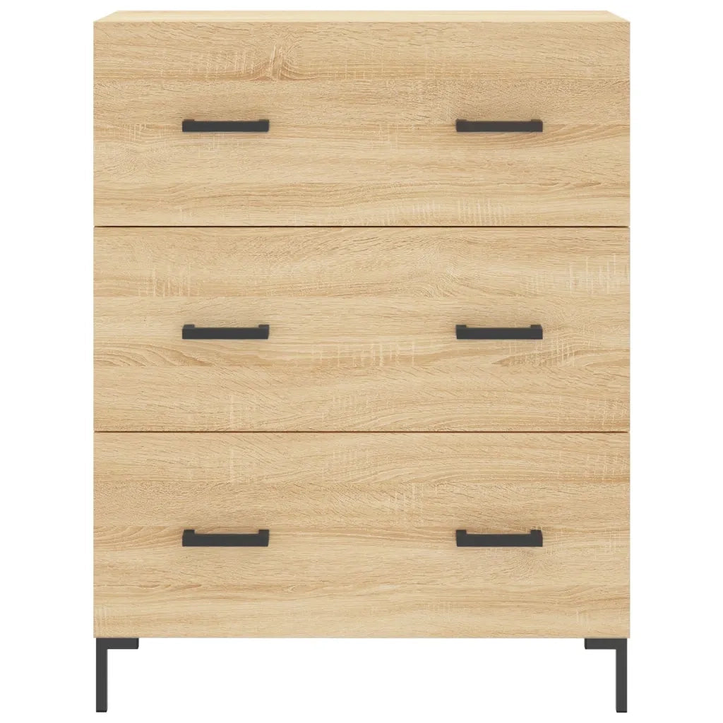 Credenza-Buffet-Armadio da cucina Rovere Sonoma 69,5x34x180 cm in Legno Multistrato 783329