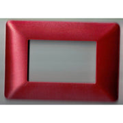 Trade Shop - Placchette Placche In Abs Per Serie Matix Bticino Compatibile 3 4 6 Moduli Color - Rosso Scuro -3 Fori     -