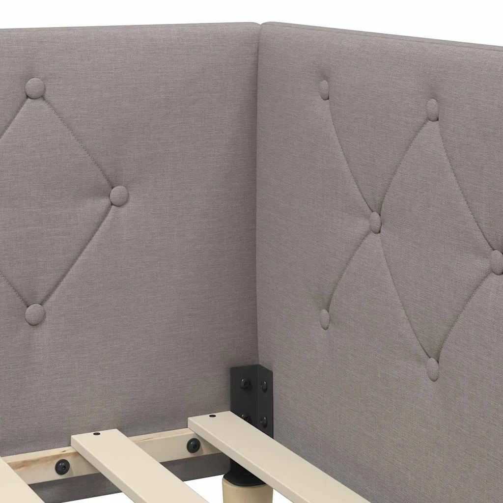 Cornice del letto ad angolo Talpa 90 x 190 cm Tessuto 3394114