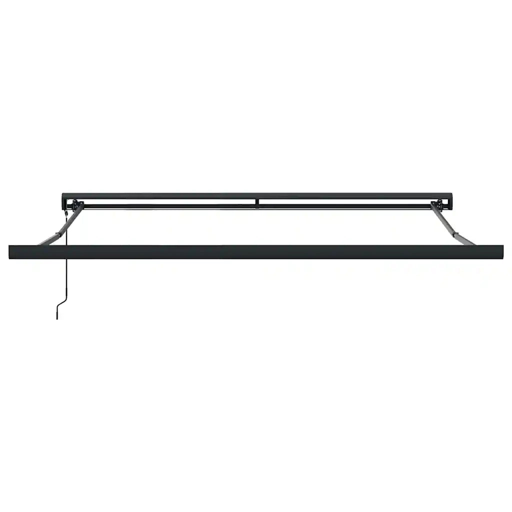 Tenda retrattile Giallo e Bianco con Struttura Antracite 3154606