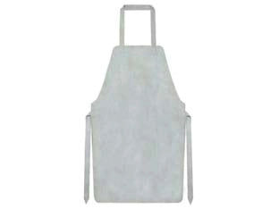 GREMBIULE DA LAVORO IN CROSTA GRIGIO CM.60X90