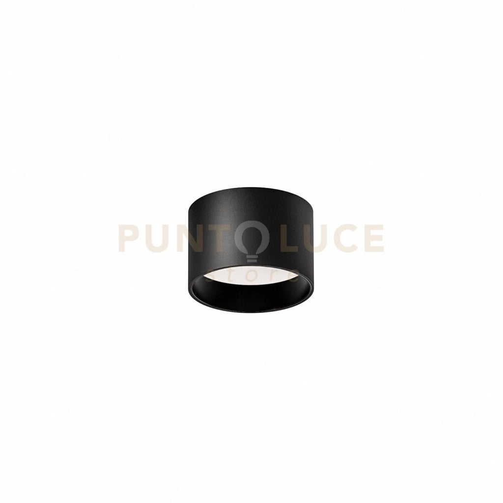 GPL331H- FARETTO LED  IN ALLUMINIO NERO SATINATO 2700K 591LM 8W D.9CM