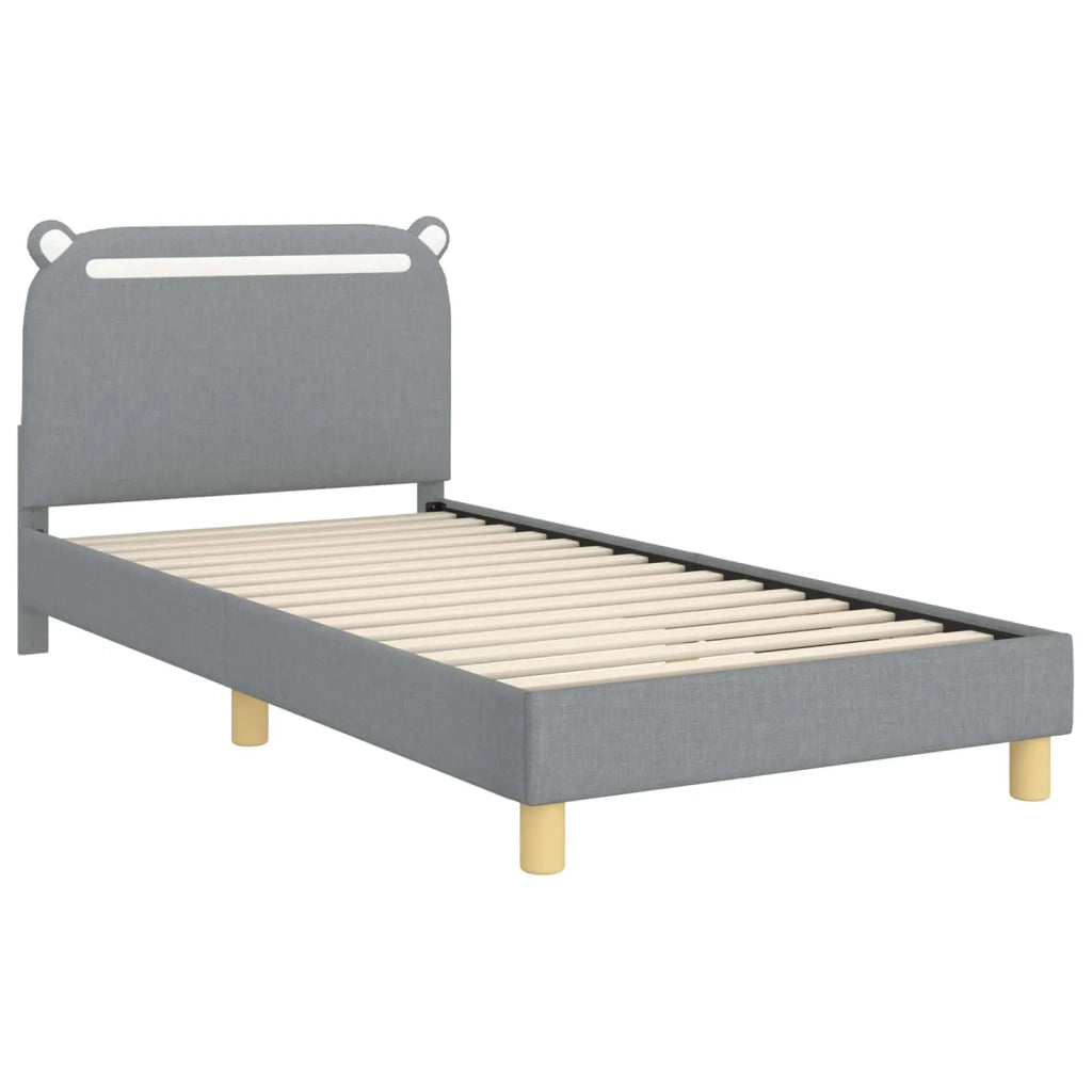 Struttura letto bambini con testata Grigio chiaro 90 x 200 cm 42011224