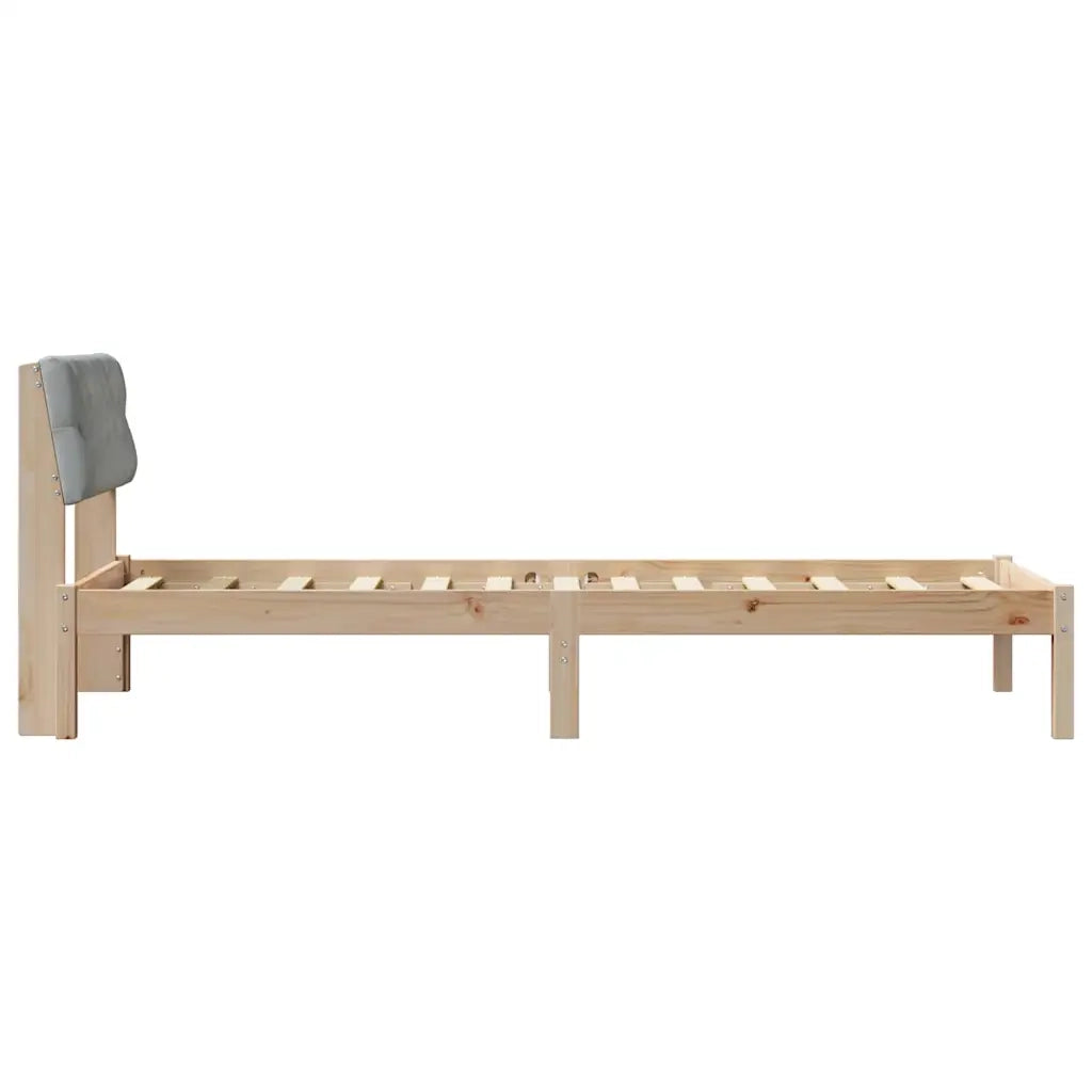 Struttura del Letto Marrone e grigio chiaro 75 x 190 cm 878649