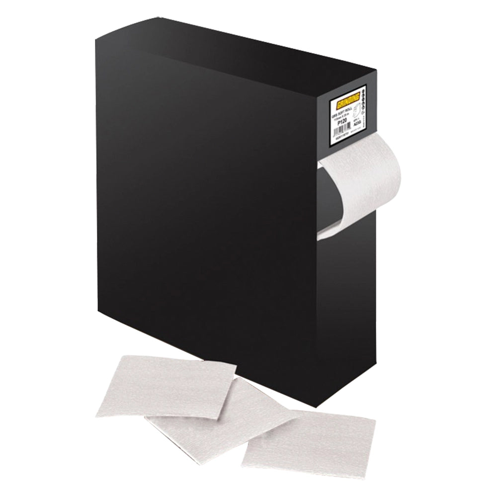 CARTA FLESSIBILE AL LATTICE 'SOFT ROLL' grana 220 - mm 115 x mt 25  - GRINDING