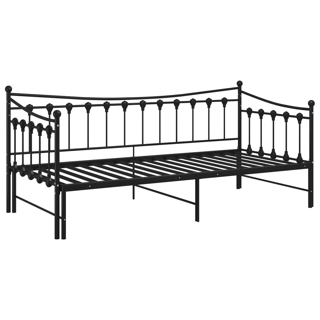 Telaio Divano letto | Sof¨¤ letto | Letto singolo Estraibile Nero in Metallo 90x200 cm