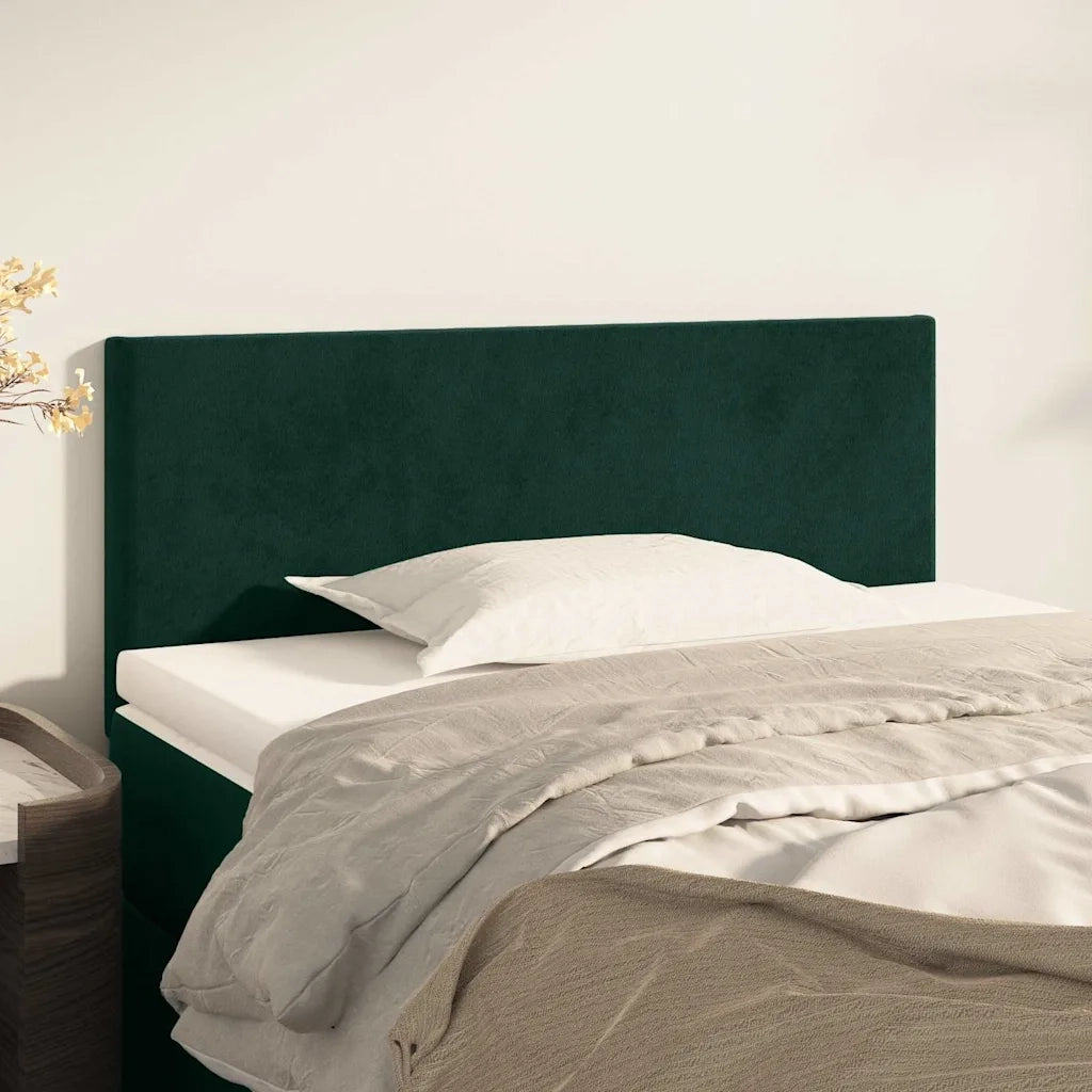 Testiera | Testata Verde scuro 90x5x78/88 cm in Velluto