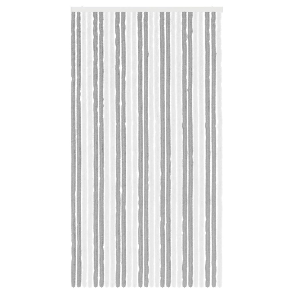 Tenda per insetti in chenille Grigio e Bianco 118 x 220 cm 42034460
