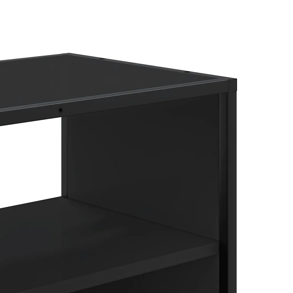 Mobile Porta TV Nero 100x31x39,5 cm in Truciolato e Metallo 848929