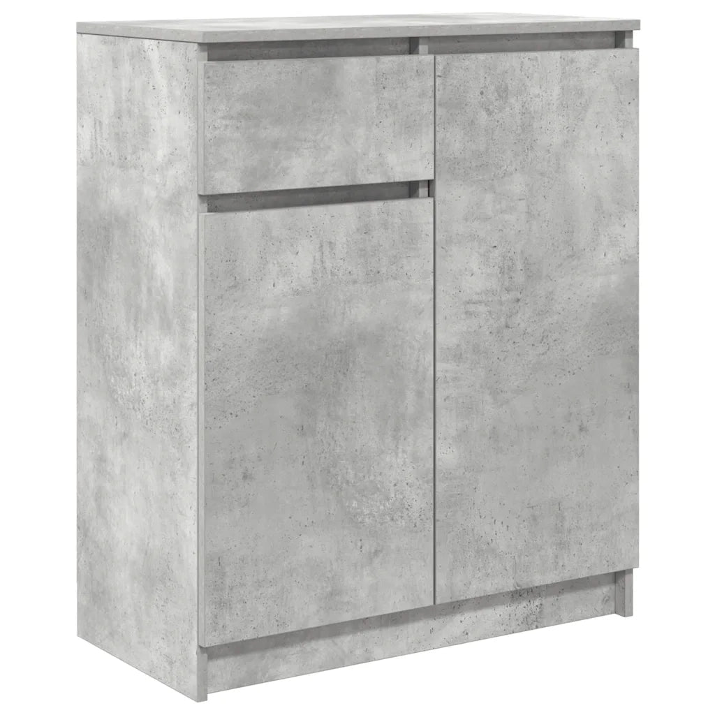 Credenza | Madia | Buffet da pranzo | Armadio da pranzo con Cassetto Grigio Cemento 71x35x84 cm in Truciolato