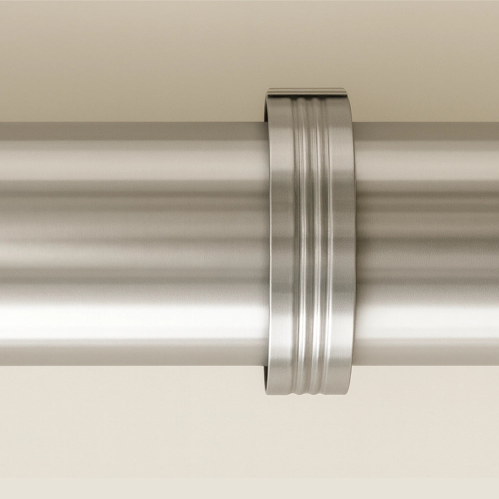 Collare nervato acciaio inox Ø 300 mm fissaggio canna fumaria confezione 2 pezzi