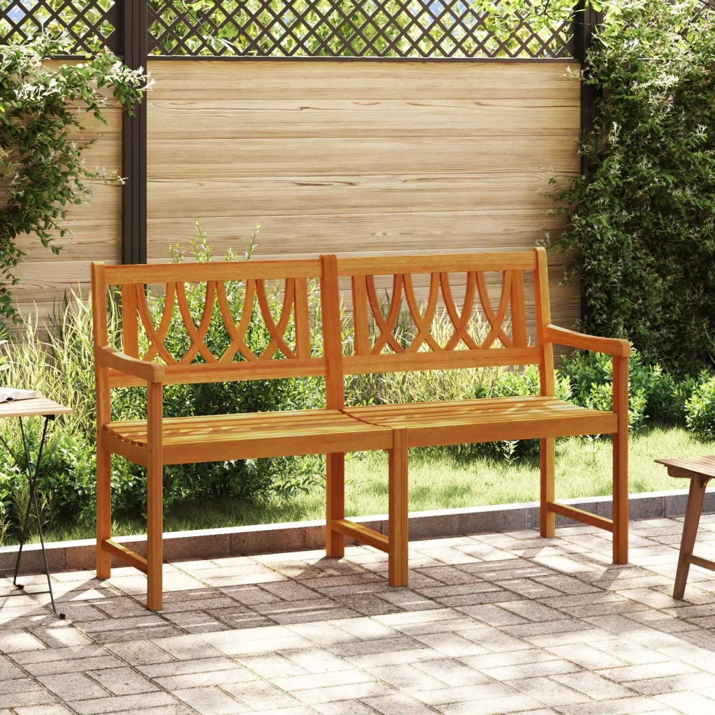 Panchina da esterno | Panchina da Giardino | Panca da Giardino Naturale 150 x 55,5 x 90 cm