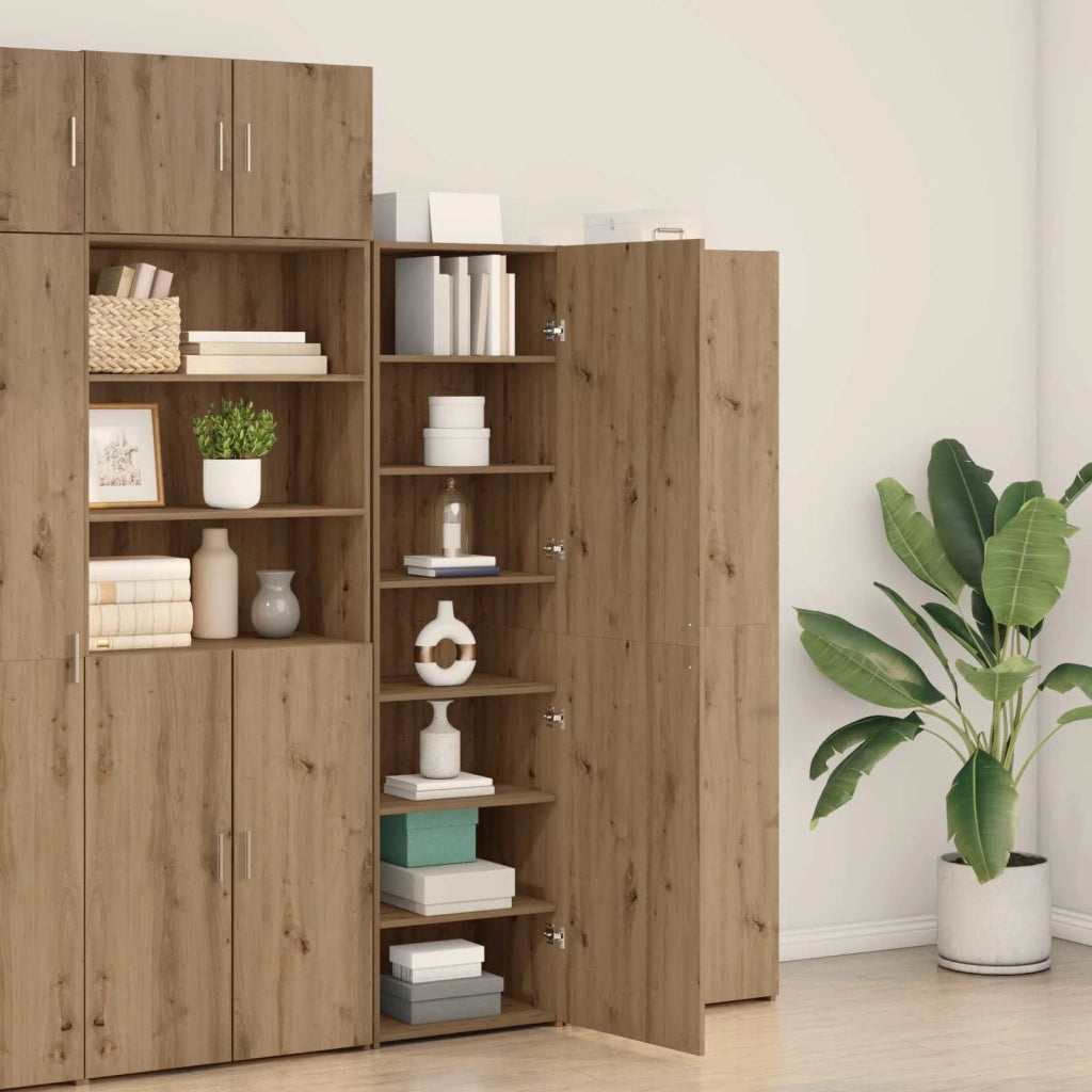 Credenza 2 pcs Rovere artigianale 50 x 42,5 x 185 cm 3365586