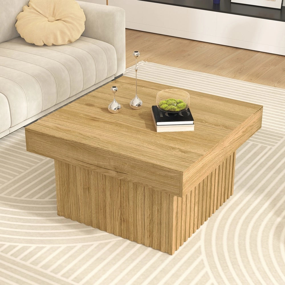 Tavolino da Caff¨¨ in Legno e MDF ¨C MINIMAL ¨C Moderno, Soggiorno, 79x79x46 cm