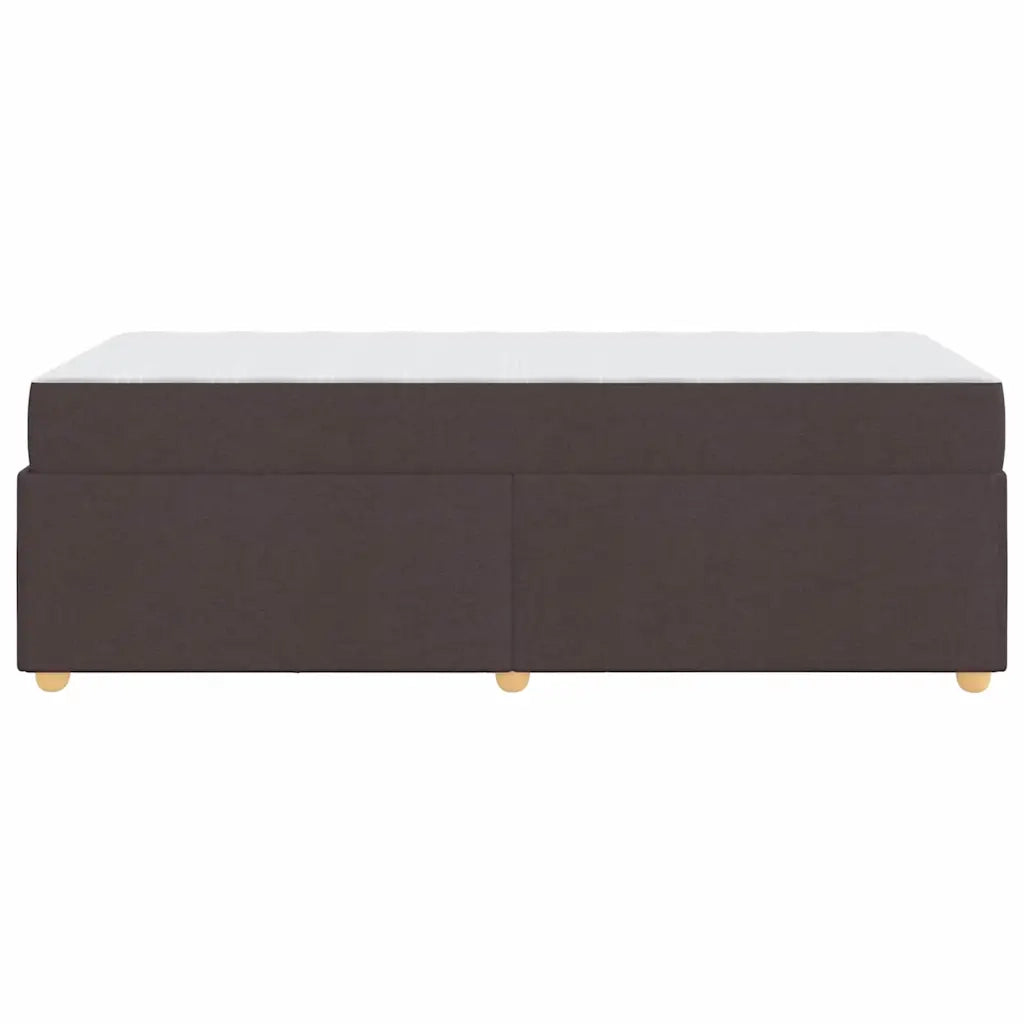 Struttura del letto Marrone Scuro 100 x 200 cm Tessuto