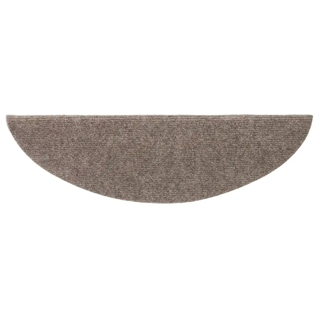 Tappetini per scale autoadesivi 20 pz 56x17x3 cm beige semicircolari 3365676