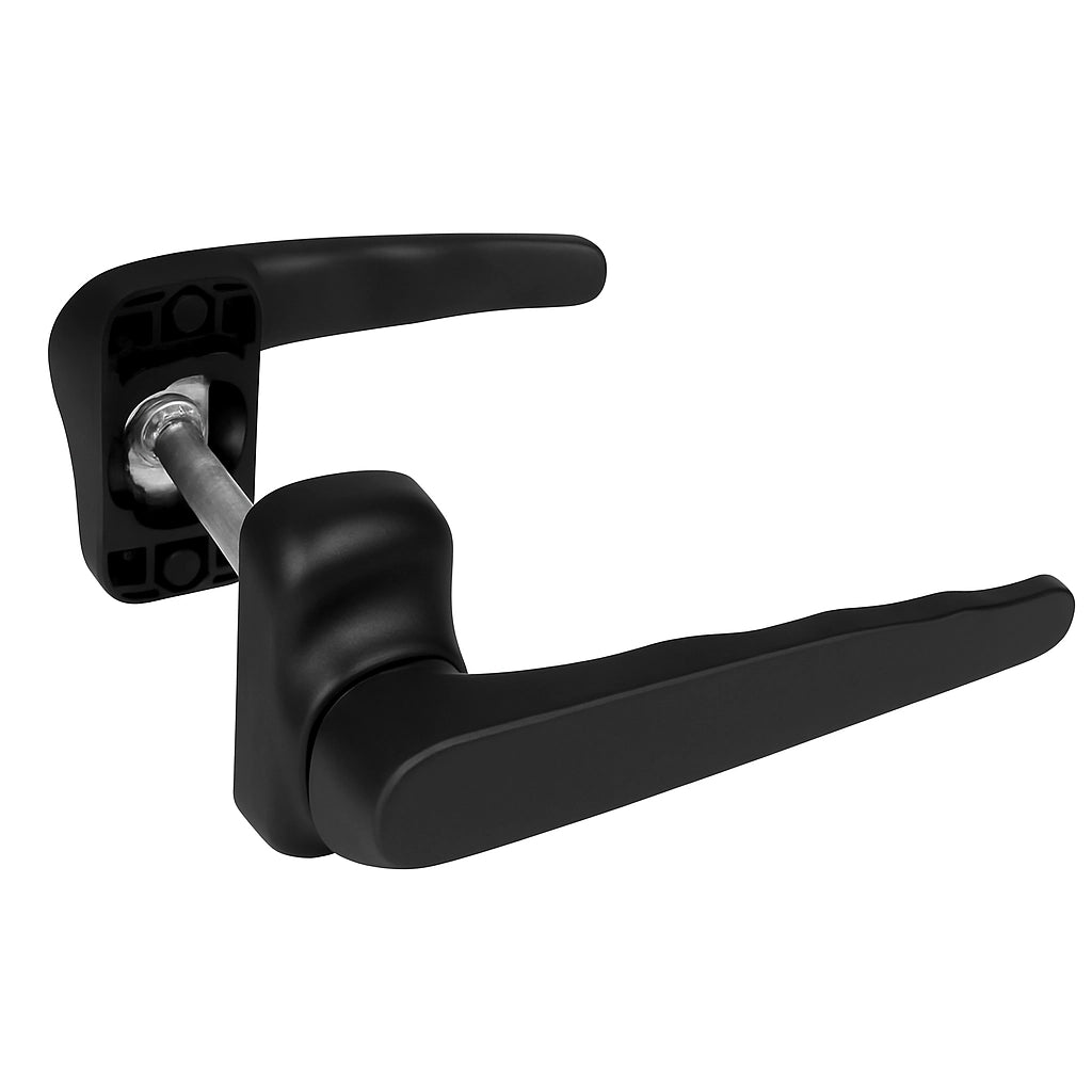 Doppia maniglia in alluminio universale ribassata colore nero maniglia porte