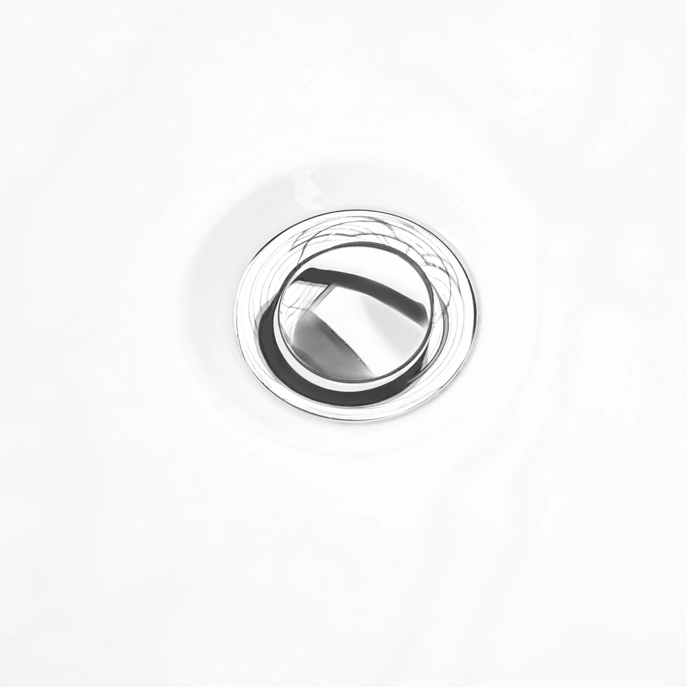 Vasca da bagno freestanding in acrilico bianco 160 cm design moderno forma ovale