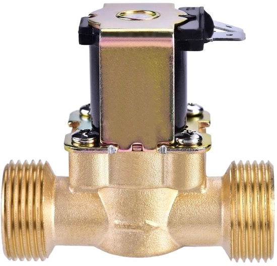Vitello elettromagnetico 3-4 pollici DC 24V in rame valvola elettromagnetica NC chiusura normale regolazione di pressione regolatore di flusso di acqua valvola di flusso di acqua per regolazione dell'acqua 6 × 7cm