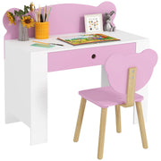 Scrivania Bambini con Sedia e Cassetto ¨C zephmum ¨C Rosa