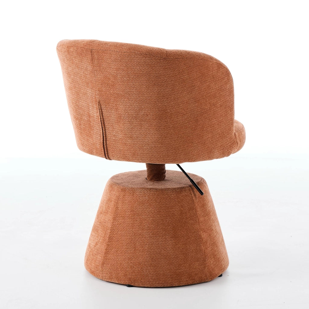 Sgabello da bar girevole a 360¡ã regolabile in altezza, sedia da pranzo rotonda moderna rivestita in ciniglia, sedia ergonomica di design per camera da