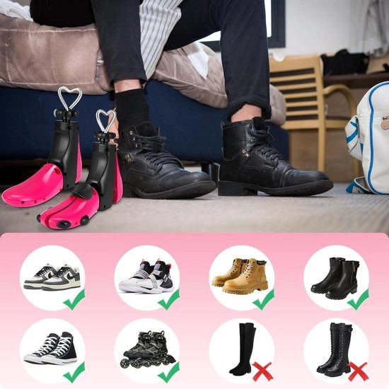 Stiratore per calzature unisex - estensore a 4 vie per piedi larghi