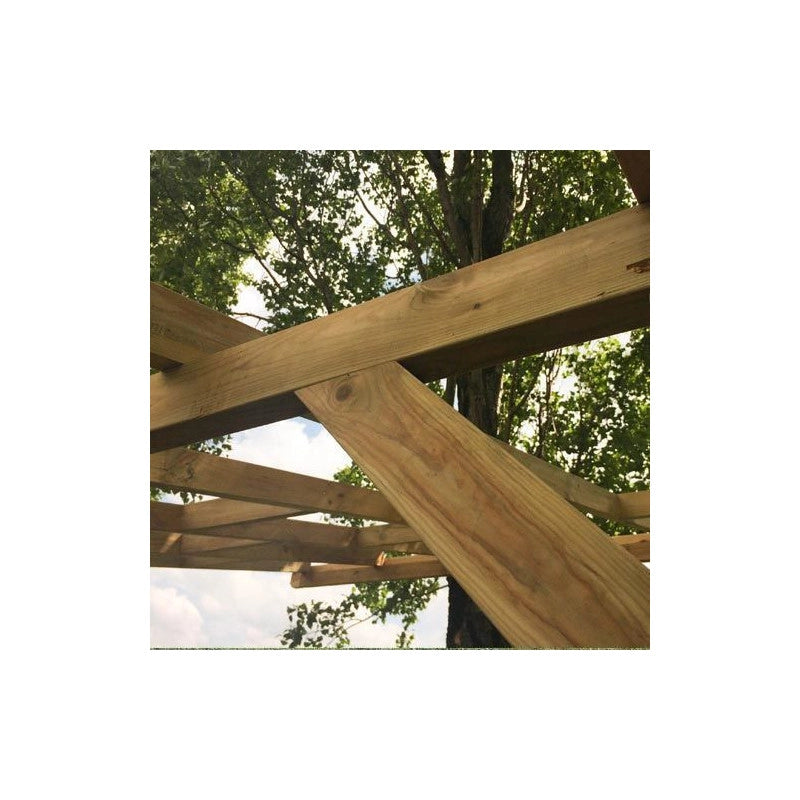 Tetto Couv'TerrasseÂ® in Legno 3x10,4m - Senza tetto