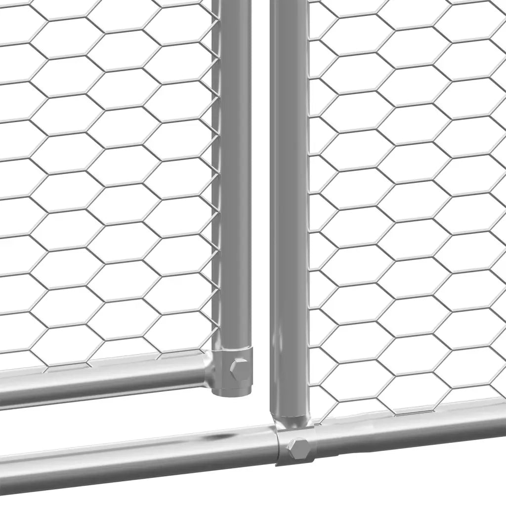 Gabbia per Polli da Esterno 3x8x2 m in Acciaio Zincato 3154378