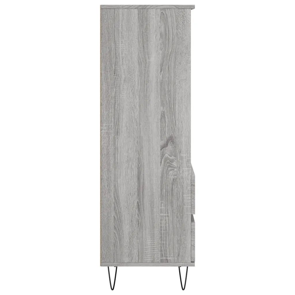 Credenza Grigio Sonoma 40x36x110 cm in Legno Multistrato 831514