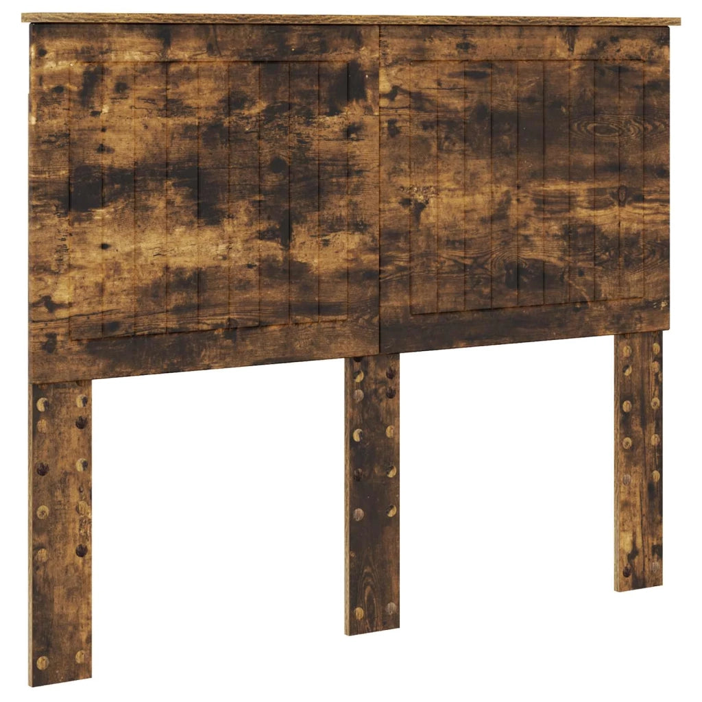 Letto matrimoniale | Letto per adulti | Struttura del letto con cassetto Rovere fum¨¦ 135 x 190 cm