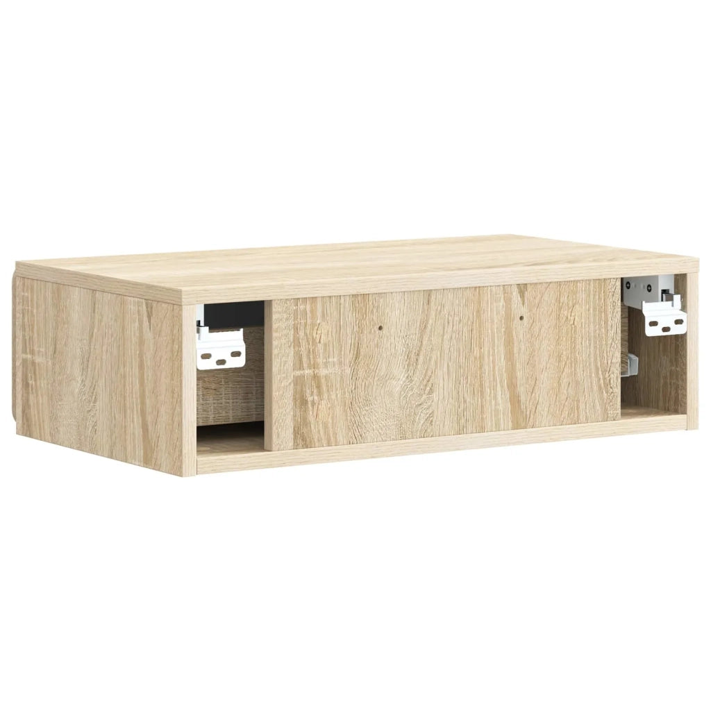 Tavolino da Parete Laterale | Tavolo laterale | Tavolino Rovere Sonoma 59 x 34,5 x 17 cm