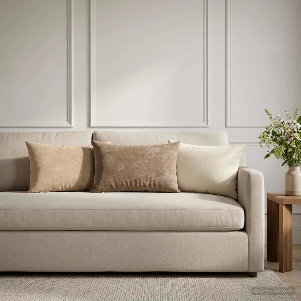 Federa 6 pz HEERLEN Marrone 30 x 50 cm Tessuto Chenille 907798