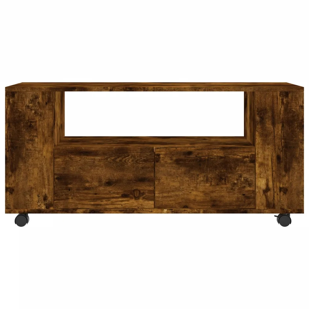 Mobile TV-Credenza per TV-Console TV Rovere Fumo 102x34,5x43 cm in Legno Multistrato