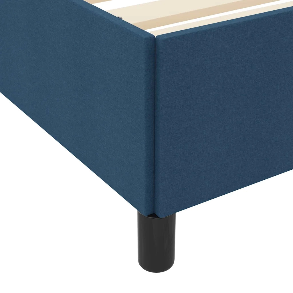 Letto a molle con materasso Blu 200 x 200 cm Tessuto 3398891