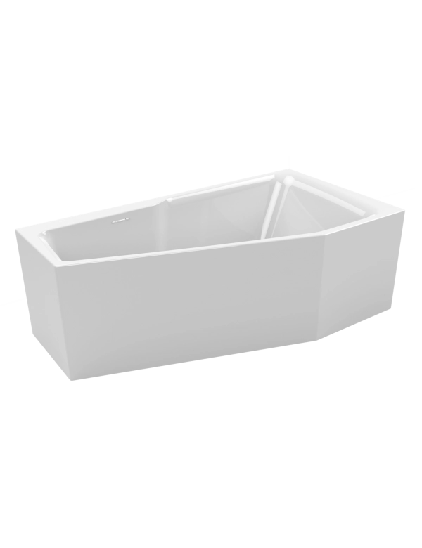Vasca da bagno grande angolo sinistro RIHO RETHINK SPACE L Plug&Play 180x110 cm