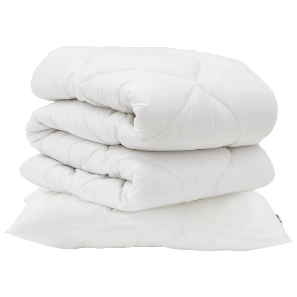 Set di Piumoni con cuscino 2 pcs Bianco Microfibra 3376706