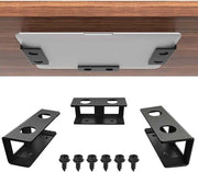 Stazione per laptop ergonomico per sotto scrivania con organizzatore, viti e cuscinetti in silicone - Adatto per laptop, tablet, tastiera, router e scatola cavi