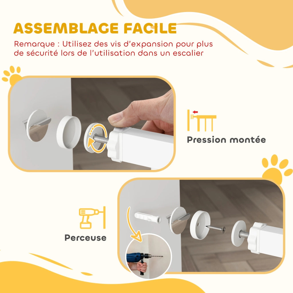 Barriera Sicurezza Bambini e Animali ¨C Minimal ¨C 76-80cm Bianco