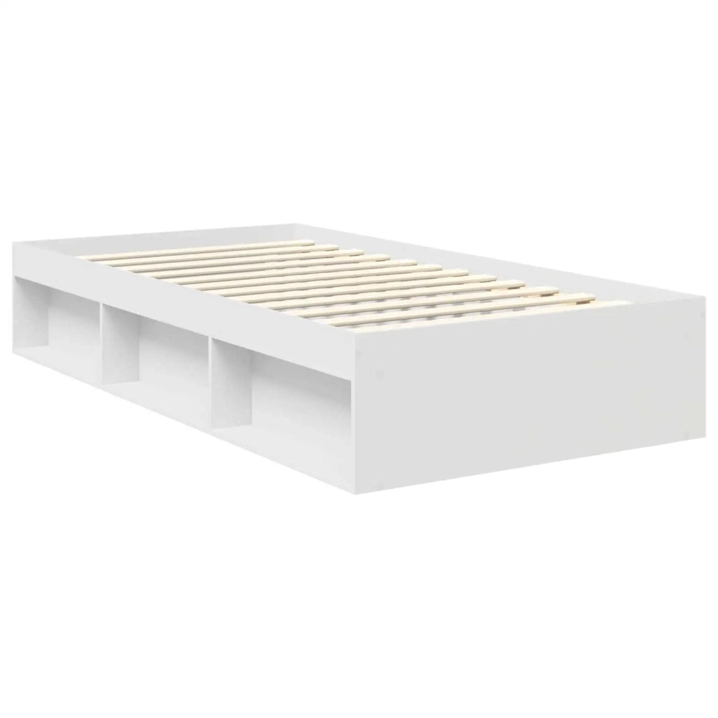 Struttura del letto Bianco 100 x 200 cm Pino massello 3410636