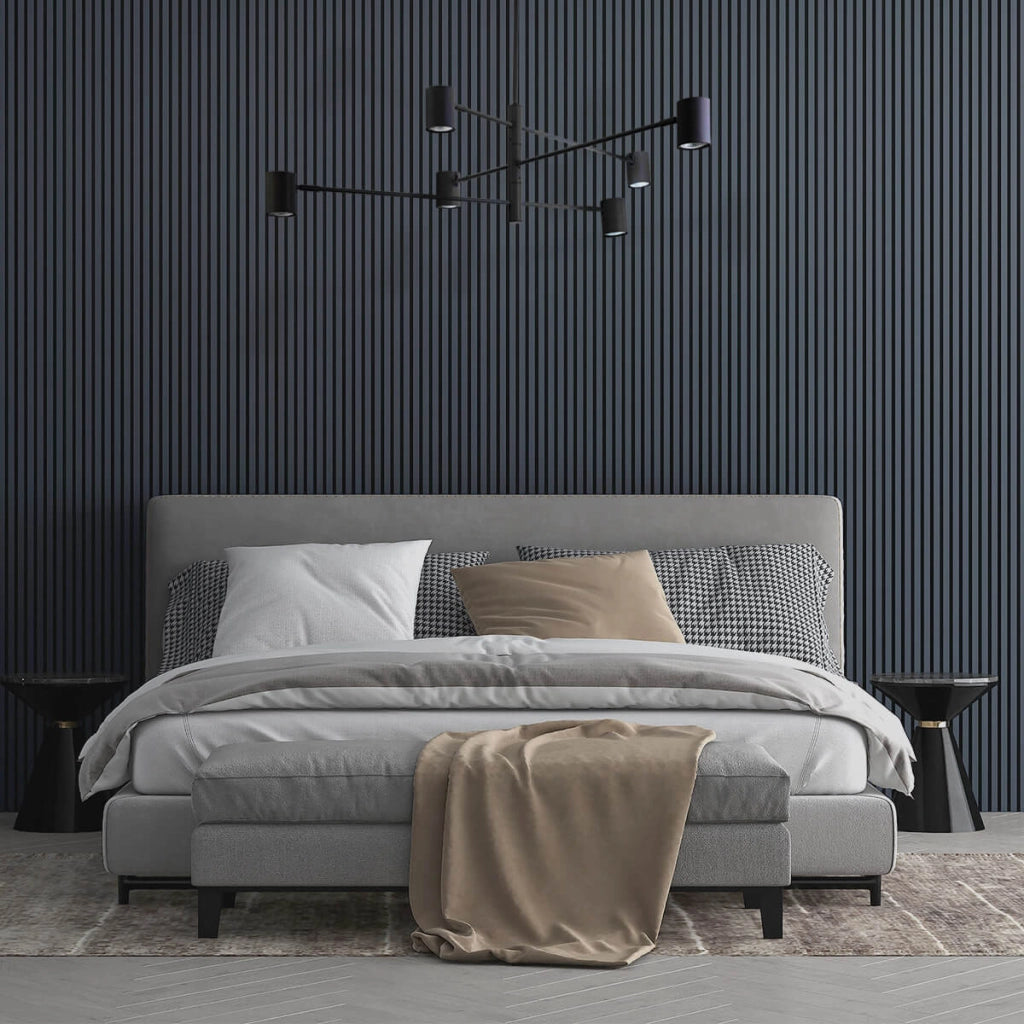 Lampada a sospensione Snow Light Prestige nera 6xGU10 Ø80