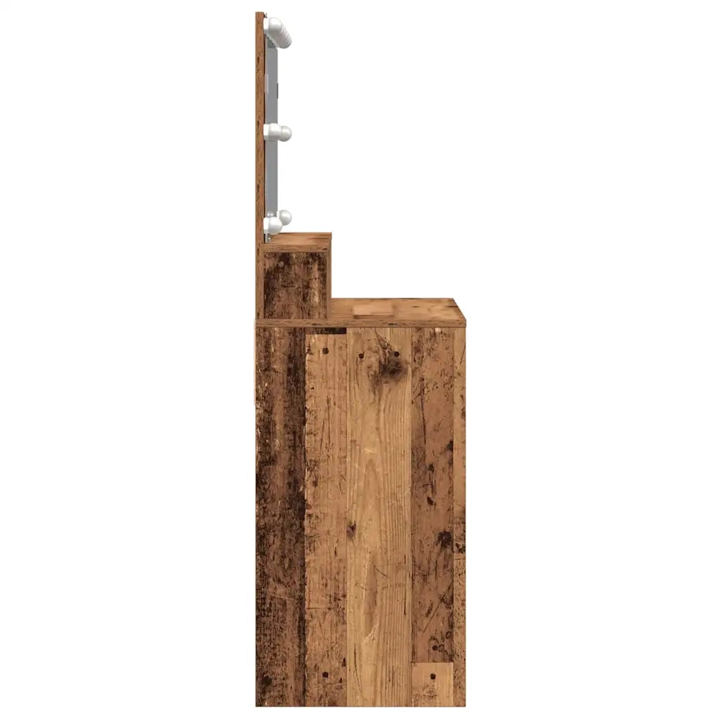 Toeletta | Tavolo da Trucco con cassetto Legno vecchio 80 x 41 x 134,5 cm