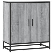 Credenza | Madia | Buffet da pranzo | Armadio da pranzo Grigio Sonoma 68x35x76 cm in Truciolato e Metallo