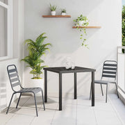Set da Pranzo per Giardino 3 pcs Antracite